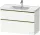 Duravit D-NEO 98,4x45,2 cm-es, 2 fiókos alsószekrény polírozott arany színű fogantyúval 236710 mosdóhoz, matt fehér DE4356034180000