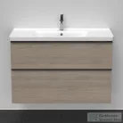Duravit D-NEO 984x452 mm-es 2 fiókos függesztett szekrény 236710XXX mosdóhoz,Oak Terra DE435603535