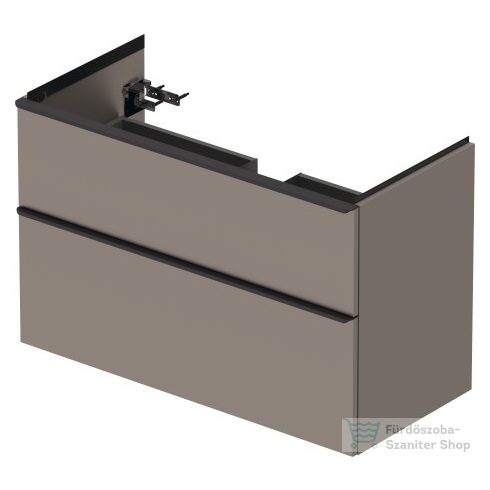 Duravit D-NEO 984x452 mm-es 2 fiókos függesztett szekrény 236710XXX mosdóhoz,Basalt Matt Decor DE435604343