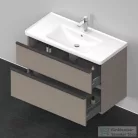 Duravit D-NEO 984x452 mm-es 2 fiókos függesztett szekrény 236710XXX mosdóhoz,Basalt Matt Decor DE435604343