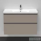 Duravit D-NEO 984x452 mm-es 2 fiókos függesztett szekrény 236710XXX mosdóhoz,Basalt Matt Decor DE435604343