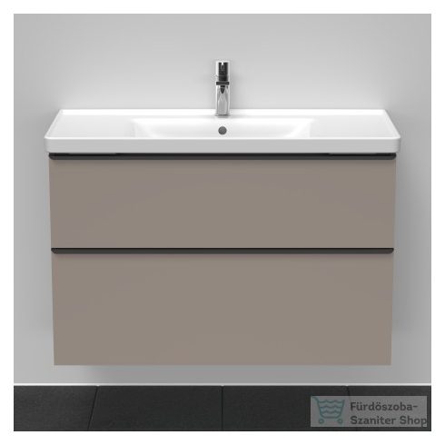 Duravit D-NEO 984x452 mm-es 2 fiókos függesztett szekrény 236710XXX mosdóhoz,Basalt Matt Decor DE435604343