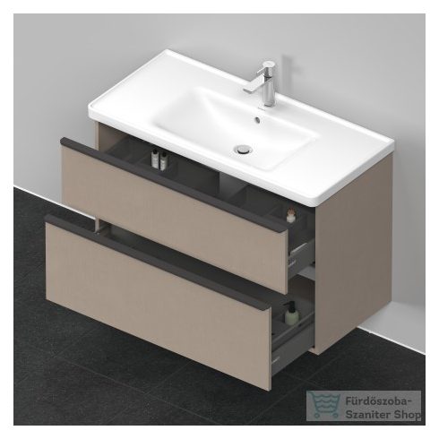 Duravit D-NEO 984x452 mm-es 2 fiókos függesztett szekrény 236710XXX mosdóhoz,Linen Decor DE435607575