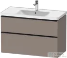 Duravit D-NEO 98,4x45,2 cm-es, 2 fiókos alsószekrény fekete fogantyúval 236710 mosdóhoz, matt bazalt DE43560BD430000