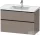 Duravit D-NEO 98,4x45,2 cm-es, 2 fiókos alsószekrény fekete fogantyúval 236710 mosdóhoz, matt bazalt DE43560BD430000