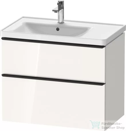Duravit D-NEO 784x452 mm-es 2 fiókos függesztett szekrény 236980XXX mosdóhoz,White High Gloss Decor DE435702222