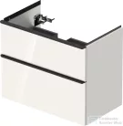 Duravit D-NEO 784x452 mm-es 2 fiókos függesztett szekrény 236980XXX mosdóhoz,White High Gloss Decor DE435702222