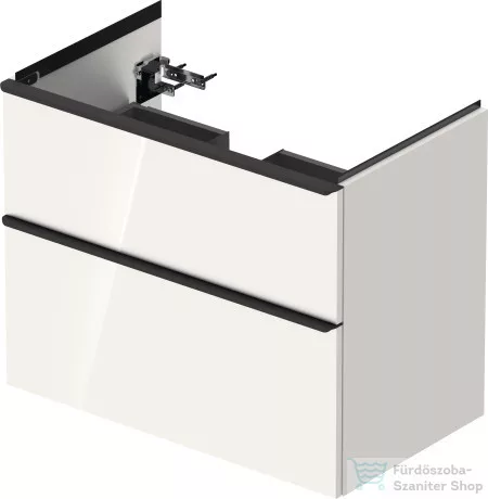 Duravit D-NEO 784x452 mm-es 2 fiókos függesztett szekrény 236980XXX mosdóhoz,White High Gloss Decor DE435702222