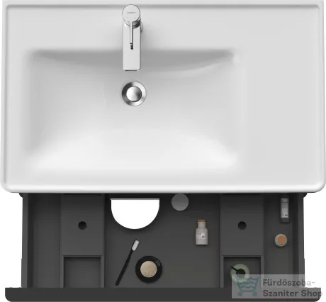Duravit D-NEO 784x452 mm-es 2 fiókos függesztett szekrény 236980XXX mosdóhoz,White High Gloss Decor DE435702222