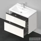 Duravit D-NEO 784x452 mm-es 2 fiókos függesztett szekrény 236980XXX mosdóhoz,White High Gloss Decor DE435702222