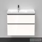 Duravit D-NEO 784x452 mm-es 2 fiókos függesztett szekrény 236980XXX mosdóhoz,White High Gloss Decor DE435702222