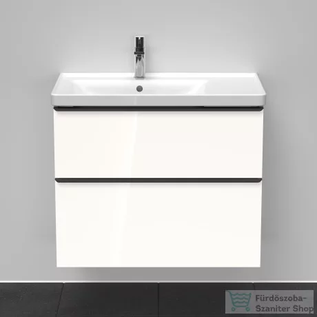 Duravit D-NEO 784x452 mm-es 2 fiókos függesztett szekrény 236980XXX mosdóhoz,White High Gloss Decor DE435702222