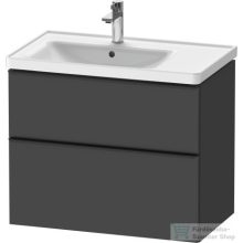   Duravit D-NEO 784x452 mm-es 2 fiókos függesztett szekrény 236980XXX mosdóhoz,Graphite Matt Decor DE435704949