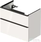 Duravit D-NEO 784x452 mm-es 2 fiókos függesztett szekrény 237080XXX mosdóhoz,White High Gloss Decor DE435802222