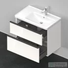 Duravit D-NEO 784x452 mm-es 2 fiókos függesztett szekrény 237080XXX mosdóhoz,White High Gloss Decor DE435802222