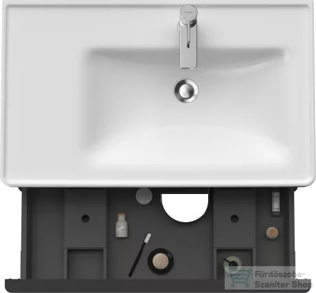 Duravit D-NEO 784x452 mm-es 2 fiókos függesztett szekrény 237080XXX mosdóhoz,White High Gloss Decor DE435802222