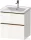 Duravit D-NEO 58,4x45,2 cm-es, 2 fiókos alsószekrény szálcsiszolt bronz fogantyúval 236760, vagy 241260 mosdóhoz, fényes fehér DE4359004220000