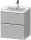 Duravit D-NEO 58,4x45,2 cm-es, 2 fiókos alsószekrény króm fogantyúval 236760, vagy 241260 mosdóhoz, matt betonszürke DE4359010070000