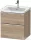 Duravit D-NEO 58,4x45,2 cm-es, 2 fiókos alsószekrény króm fogantyúval 236760, vagy 241260 mosdóhoz, márványos tölgy DE4359010550000