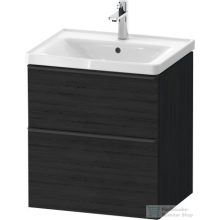   Duravit D-NEO 584x452 mm-es 2 fiókos függesztett szekrény 236760XXX mosdóhoz,Black Oak DE4359016160000