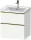 Duravit D-NEO 58,4x45,2 cm-es, 2 fiókos alsószekrény polírozott arany színű fogantyúval 236760, vagy 241260 mosdóhoz, matt fehér DE4359034180000