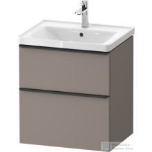   Duravit D-NEO 584x452 mm-es 2 fiókos függesztett szekrény 236760XXX mosdóhoz,Basalt Matt Decor DE4359043430000