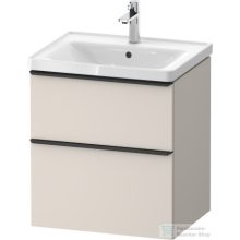   Duravit D-NEO 584x452 mm-es 2 fiókos függesztett szekrény 236760XXX mosdóhoz,Taupe Matt Decor DE4359091910000