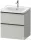 Duravit D-NEO 58,4x45,2 cm-es, 2 fiókos alsószekrény fekete fogantyúval 236760, vagy 241260 mosdóhoz, matt betonszürke DE43590BD070000