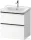 Duravit D-NEO 58,4x45,2 cm-es, 2 fiókos alsószekrény fekete fogantyúval 236760, vagy 241260 mosdóhoz, matt fehér DE43590BD180000