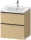 Duravit D-NEO 58,4x45,2 cm-es, 2 fiókos alsószekrény fekete fogantyúval 236760, vagy 241260 mosdóhoz, natúr tölgy DE43590BD300000