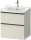 Duravit D-NEO 58,4x45,2 cm-es, 2 fiókos alsószekrény fekete fogantyúval 236760, vagy 241260 mosdóhoz, matt taupe DE43590BD910000