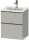 Duravit D-NEO 51x40,2 cm-es, 2 fiókos alsószekrény szálcsiszolt bronz fogantyúval 233653 mosdóhoz, matt betonszürke DE4360004070000