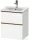 Duravit D-NEO 51x40,2 cm-es, 2 fiókos alsószekrény szálcsiszolt bronz fogantyúval 233653 mosdóhoz, matt fehér DE4360004180000