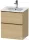 Duravit D-NEO 51x40,2 cm-es, 2 fiókos alsószekrény szálcsiszolt bronz fogantyúval 233653 mosdóhoz, natúr tölgy DE4360004300000
