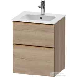   Duravit D-NEO 51x40,2 cm-es, 2 fiókos alsószekrény szálcsiszolt bronz fogantyúval 233653 mosdóhoz, márványos tölgy DE4360004550000