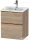 Duravit D-NEO 51x40,2 cm-es, 2 fiókos alsószekrény szálcsiszolt bronz fogantyúval 233653 mosdóhoz, márványos tölgy DE4360004550000
