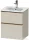 Duravit D-NEO 51x40,2 cm-es, 2 fiókos alsószekrény szálcsiszolt bronz fogantyúval 233653 mosdóhoz, matt grafit DE4360004910000