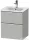 Duravit D-NEO 51x40,2 cm-es, 2 fiókos alsószekrény króm fogantyúval 233653 mosdóhoz, matt betonszürke DE4360010070000