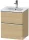Duravit D-NEO 51x40,2 cm-es, 2 fiókos alsószekrény króm fogantyúval 233653 mosdóhoz, natúr tölgy DE4360010300000