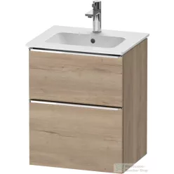   Duravit D-NEO 51x40,2 cm-es, 2 fiókos alsószekrény króm fogantyúval 233653 mosdóhoz, márványos tölgy DE4360010550000