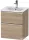 Duravit D-NEO 51x40,2 cm-es, 2 fiókos alsószekrény króm fogantyúval 233653 mosdóhoz, márványos tölgy DE4360010550000