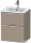 Duravit D-NEO 51x40,2 cm-es, 2 fiókos alsószekrény króm fogantyúval 233653 mosdóhoz, matt len DE4360010750000