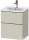 Duravit D-NEO 51x40,2 cm-es, 2 fiókos alsószekrény króm fogantyúval 233653 mosdóhoz, matt taupe DE4360010910000
