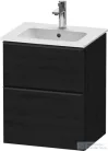 Duravit D-NEO 510x402 mm-es 2 fiókos függesztett szekrény 233653XXX mosdóhoz,Black Oak DE436001616