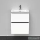 Duravit D-NEO 510x402 mm-es 2 fiókos függesztett szekrény 233653XXX mosdóhoz,White Matt Decor DE436001818