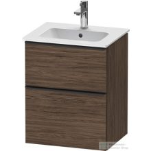   Duravit D-NEO 510x402 mm-es 2 fiókos függesztett szekrény 233653XXX mosdóhoz,Walnut Dark Decor DE436002121