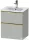 Duravit D-NEO 51x40,2 cm-es, 2 fiókos alsószekrény polírozott arany színű fogantyúval 233653 mosdóhoz, matt betonszürke DE4360034070000