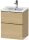 Duravit D-NEO 51x40,2 cm-es, 2 fiókos alsószekrény polírozott arany színű fogantyúval 233653 mosdóhoz, natúr tölgy DE4360034300000