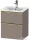 Duravit D-NEO 51x40,2 cm-es, 2 fiókos alsószekrény polírozott arany színű fogantyúval 233653 mosdóhoz, matt bazalt DE4360034430000