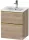 Duravit D-NEO 51x40,2 cm-es, 2 fiókos alsószekrény polírozott arany színű fogantyúval 233653 mosdóhoz, márványos tölgy DE4360034550000